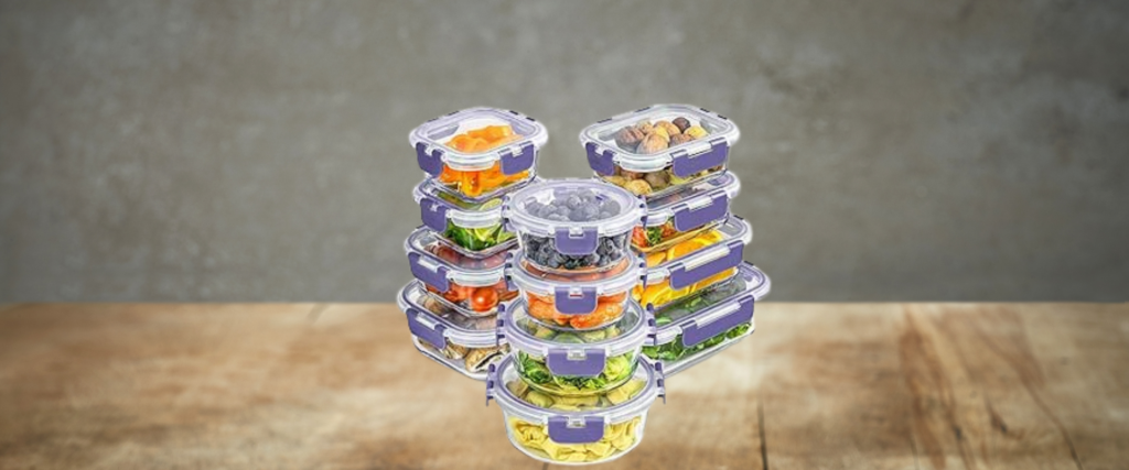 JoyJolt 24pc Borosilicate Glass Storage Containers with Lids. 12 Airtight, Freezer Safe Food Storage Containers, Pantry Kitchen Storage Containers, Glass Meal Prep Container for Lunch