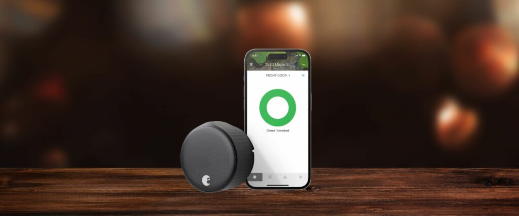 August Home AUG-SL05-M01-G01 August Wi-Fi Smart Lock, (4th Generation), Matte Black
