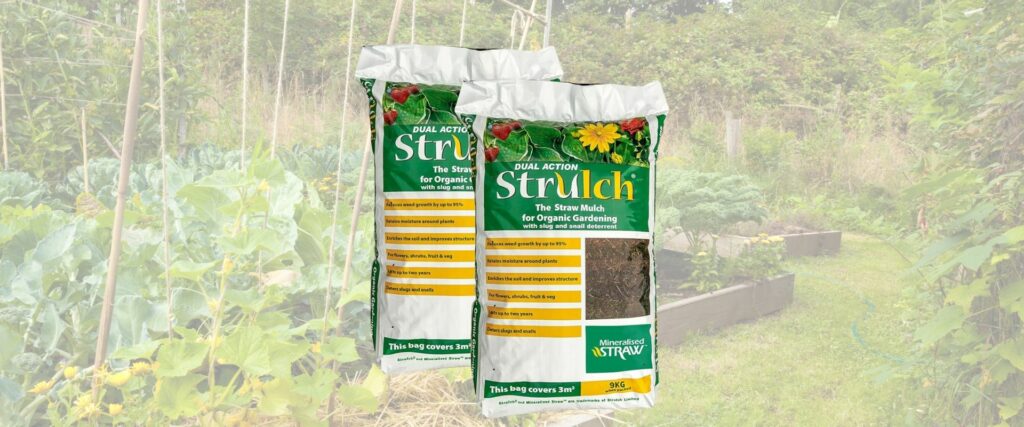 YouGarden 2 x 100L Strulch Mulch Straw Mulch in 9kg Bags, Natural Straw Mulch for Gardens Perfect as a Natural Slug and Snail Deterrent, Mulches for Gardens UK